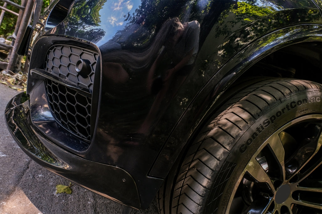 Body Kit Labbro Paraurti Anteriore e Diffusore d'Aria adatto per BMW X5 F15 (2014-2018) Pacchetto Aero M Technik Sport Piano Nero AUTOELEGANCERICAMBI