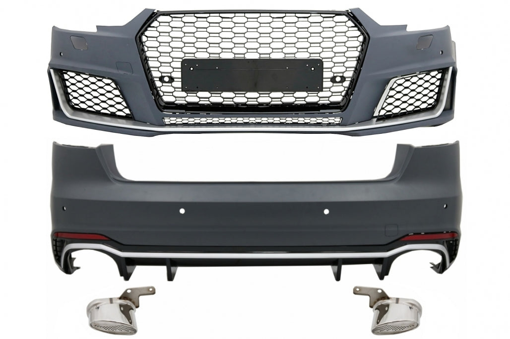 💥BODYKIT SUITABLE FOR Audi A4 B9 8W (2016-2018) with RS4 rear diffuser 💥 