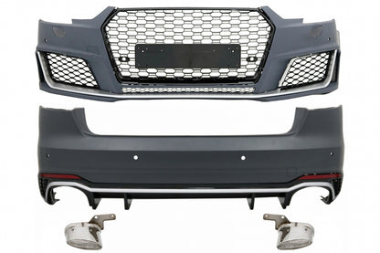 💥BODYKIT SUITABLE FOR Audi A4 B9 8W (2016-2018) with RS4 rear diffuser 💥 