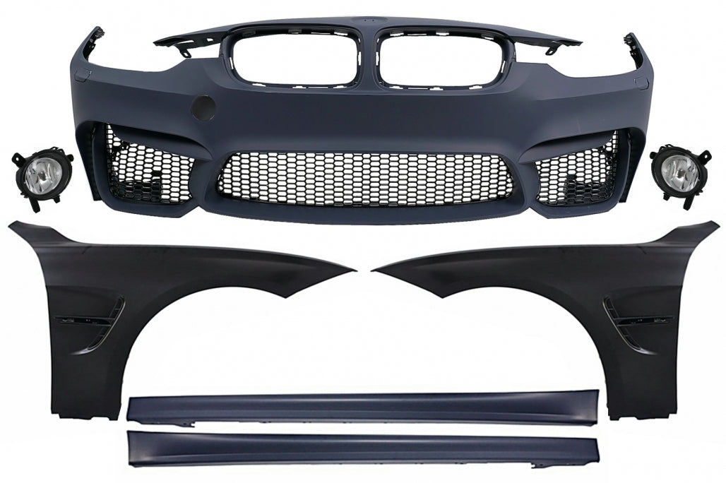 Paraurti anteriore con minigonne laterali adatto per BMW Serie 3 E92 Coupé E93