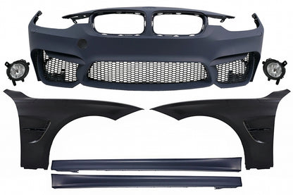 Paraurti anteriore con minigonne laterali adatto per BMW Serie 3 E92 Coupé E93