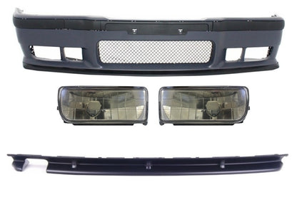Kit carrozzeria adatto per BMW 3er E36 (1992-1997) M3 Design con fendinebbia