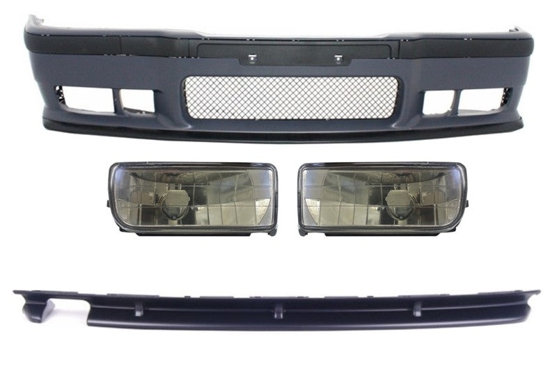 Kit carrozzeria adatto per BMW 3er E36 (1992-1997) M3 Design con fendinebbia