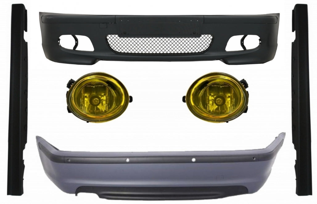 Body kit suitable for BMW E46 Sedan (1998-2004) Bumper with Side Skirts