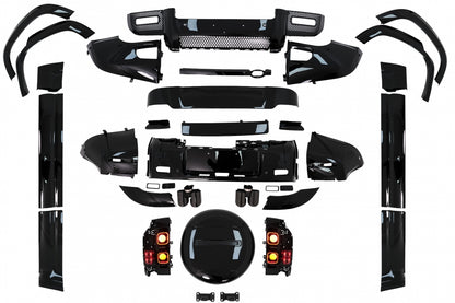 ✨BODYKIT SUITABLE FOR Land Rover Defender SUV L663 (2019-Up) Piano Black✨