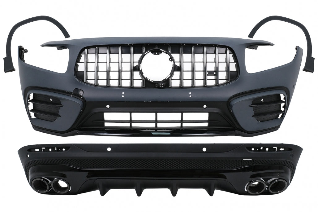 ⭐BODYKIT ADATTO PER MercedesGLB X24719-23 GLB35 Design Twin Terminali di scaric⭐