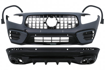 ⭐BODYKIT ADATTO PER MercedesGLB X24719-23 GLB35 Design Twin Terminali di scaric⭐