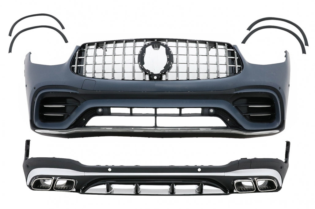 Bodykit adatto per Mercedes GLC SUV Facelift X253 (dal 2020 in poi) GLC63 Design Cromato