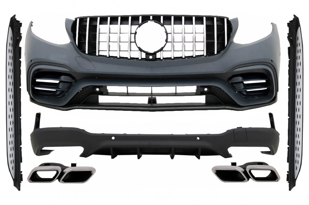 ⭐BODYKIT SUITABLE FOR Mercedes GLC SUV X253 (2015-07.2019) GLC63 Design with step⭐