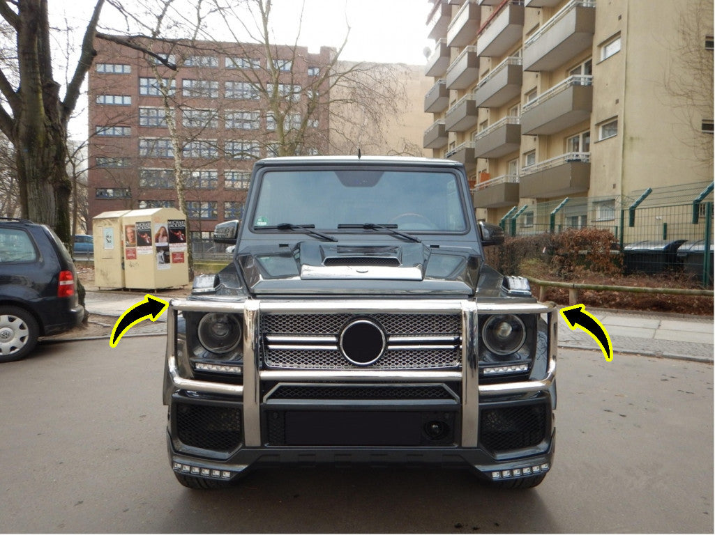 🔥BullBar adatto per Mercedes Classe G W463 (1989-2018) G63 G65 Design🔥