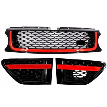 Griglia centrale e prese d'aria laterali adatte per Land Range Rover Sport L320
