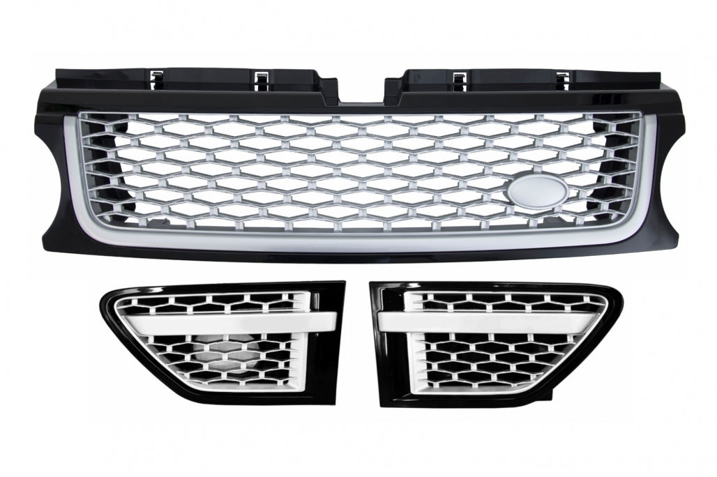 Front Grille for Range Rover Sport L320 Facelift (2009-2012) Autobiography Look Silver