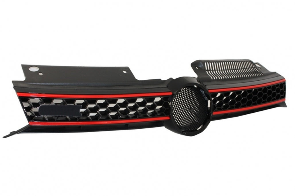 Griglia centrale adatta per VW Golf 6 VI (2008-2012) con fari LED DRL U-Design e