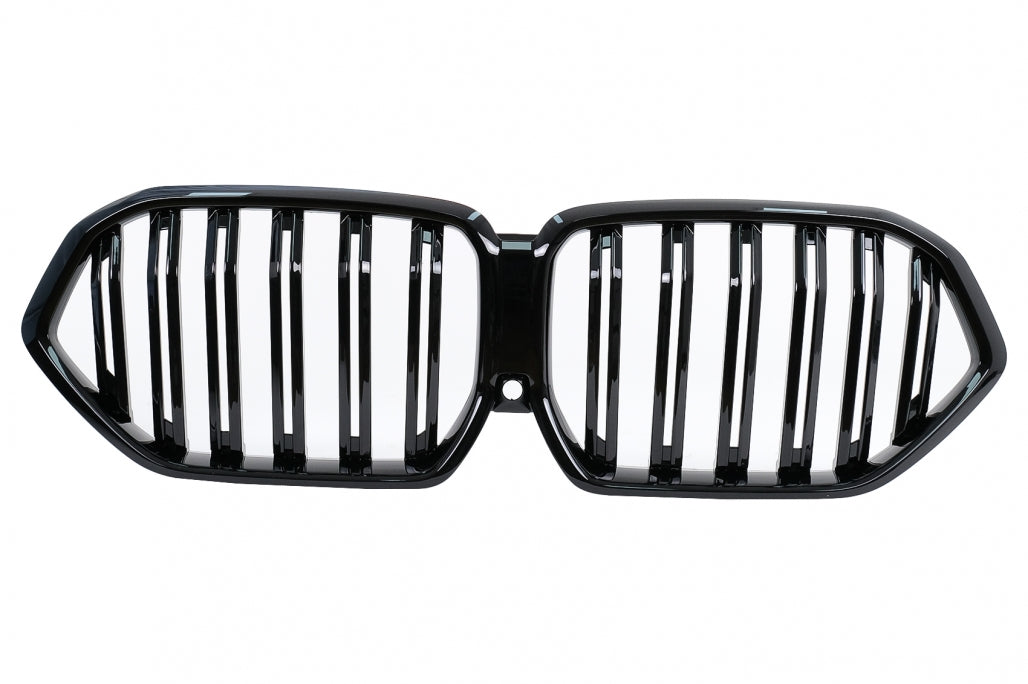 Double kidney grille suitable for BMW X6 G06 (2019–) Double Stripe M Design Piano Black