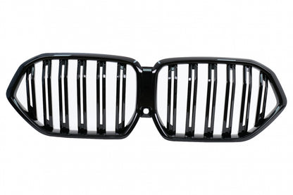 Double kidney grille suitable for BMW X6 G06 (2019–) Double Stripe M Design Piano Black