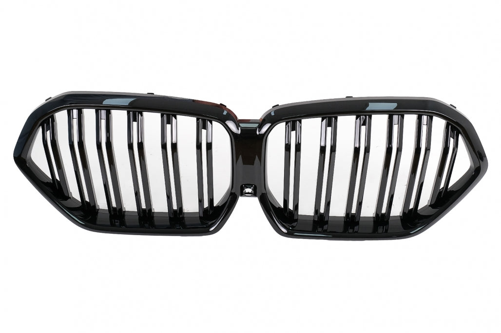 Double kidney grille suitable for BMW X6 G06 (2019–) Double Stripe M Design Piano Black