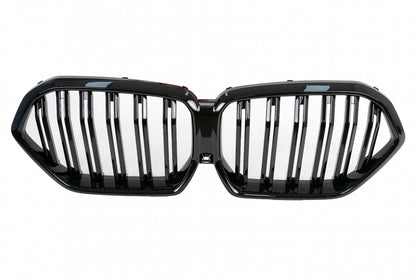 Double kidney grille suitable for BMW X6 G06 (2019–) Double Stripe M Design Piano Black