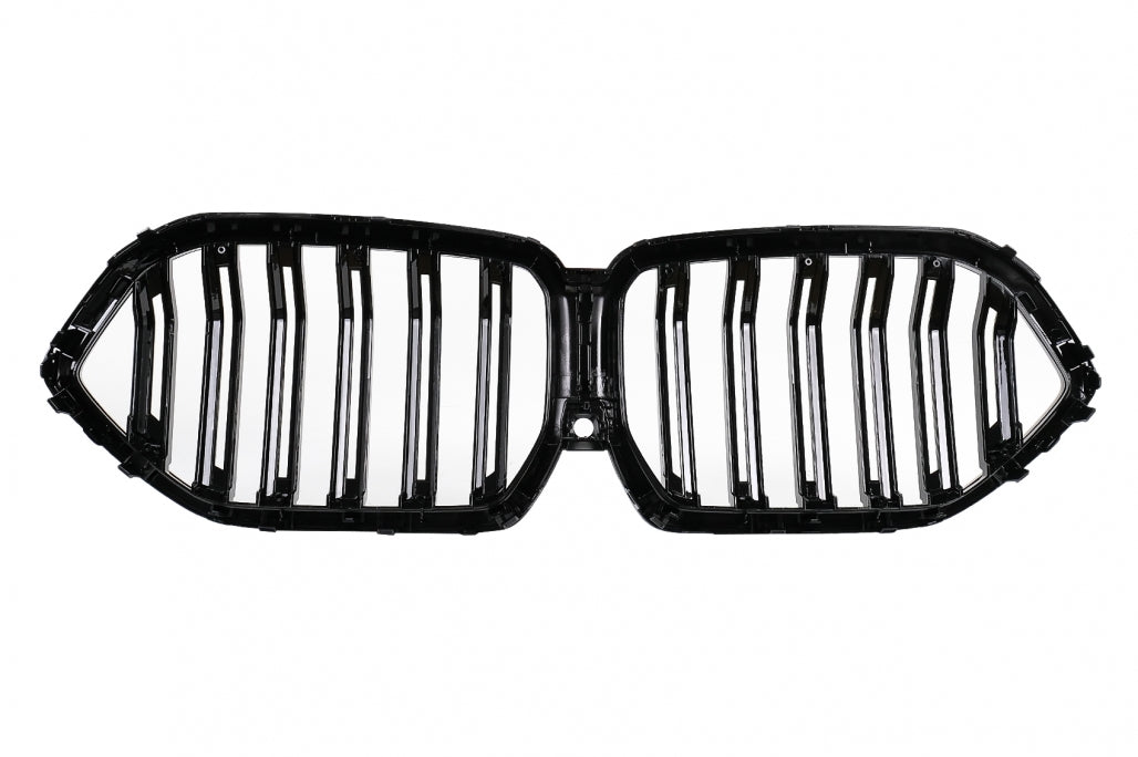 Double kidney grille suitable for BMW X6 G06 (2019–) Double Stripe M Design Piano Black