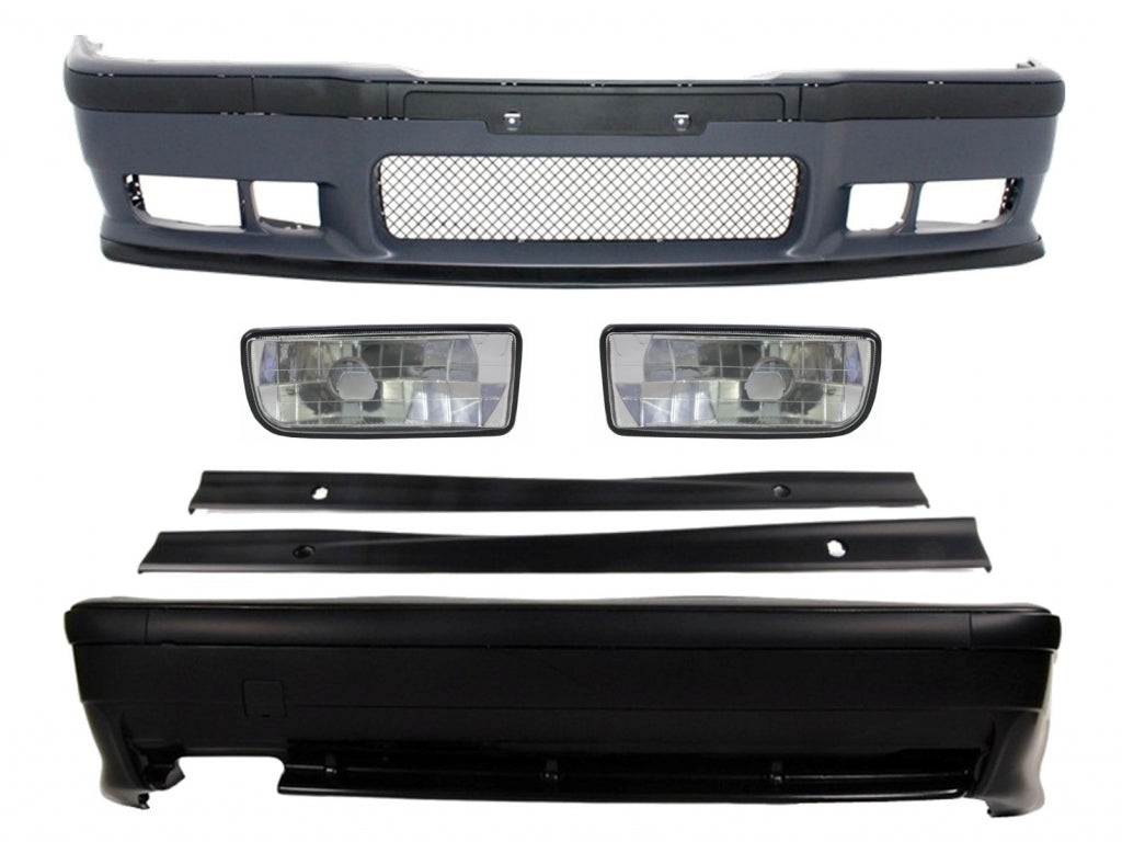 Complete body kit suitable for BMW 3 Series E36 1992-1998 with fog lights