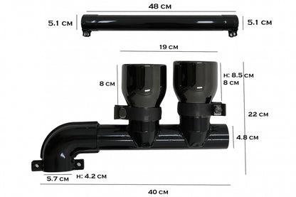 Kit carrozzeria completo adatto per BMW Serie 4 G22 Coupé G23 Cabrio