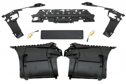 Bodykit adatta per BMW Serie 5 G30 2017-2019 M5 Design con Griglie Centrali a Rene Doppia Striscia M Design Piano Nero