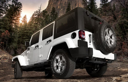 Scarico completo Axle-Back adatto per Jeep Wrangler Rubicon JK (2007-2017) Doppi