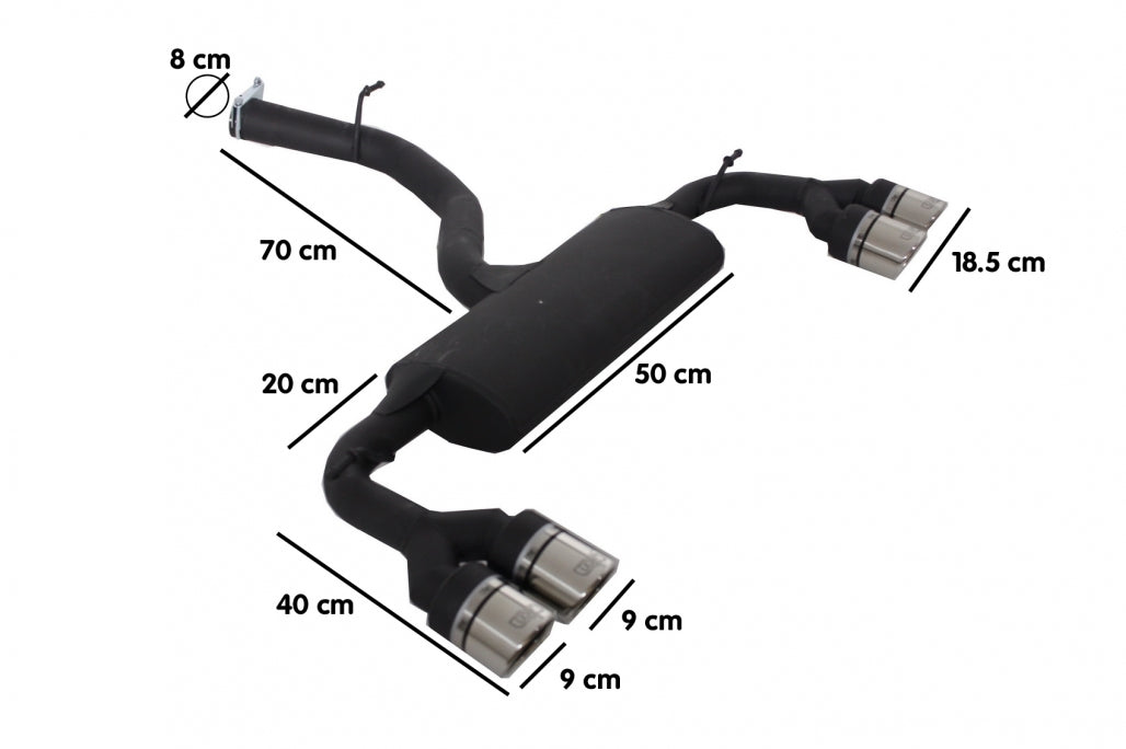 Scarico completo adatto per VW Golf 7 VII (2013-2017) R Design