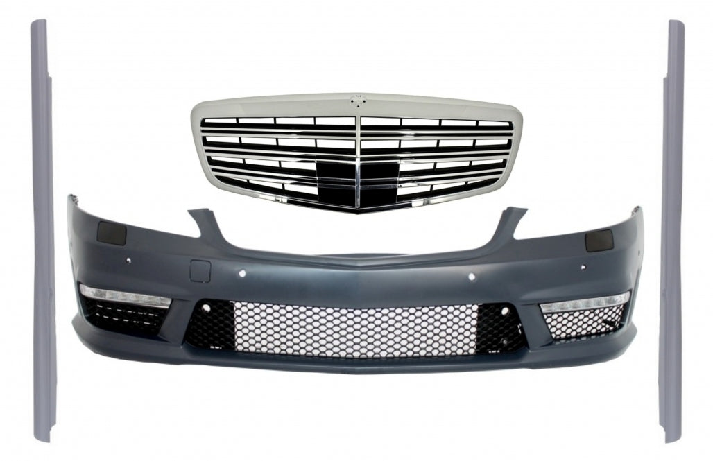 Front Bumper with Center Grille suitable for Mercedes S-Class W221 