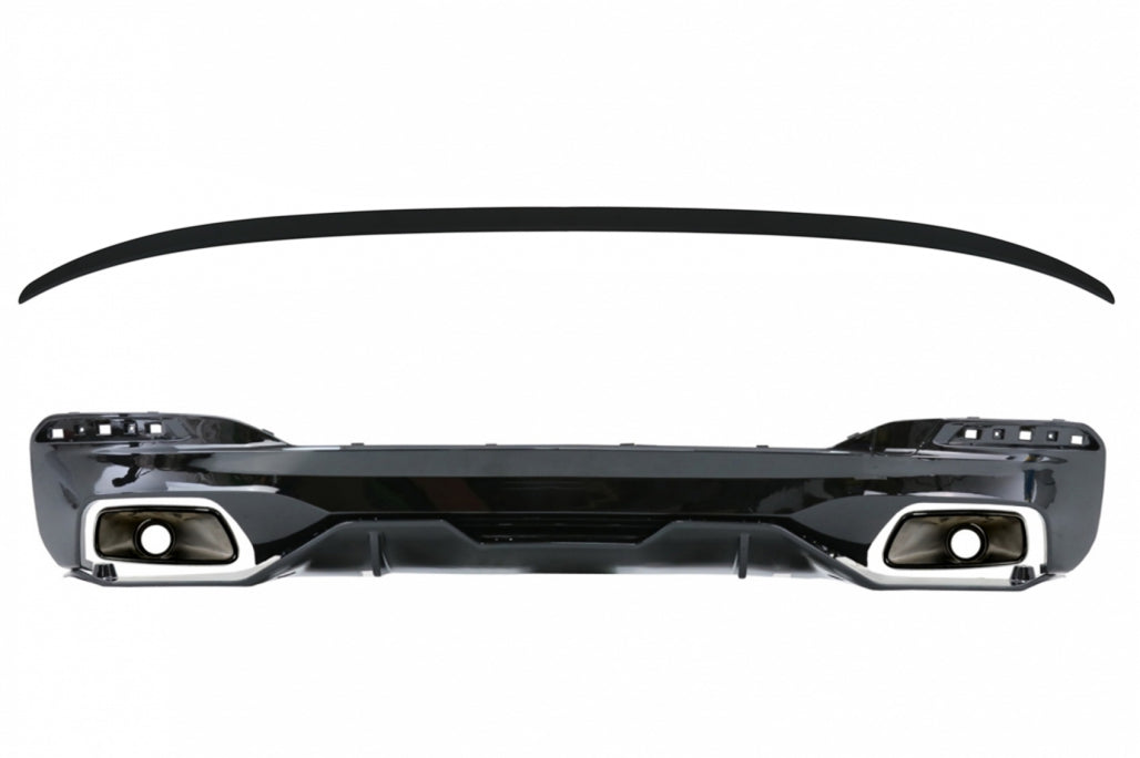 Diffusore con terminali e spoiler bagagliaio adatto per BMW Serie 5 G30 Limous
