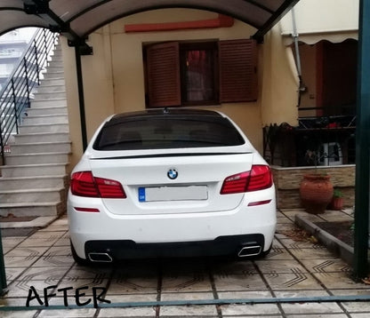 Diffusore d'aria a doppia uscita per BMW Serie 5 F10 (2011-2017) con impianto di