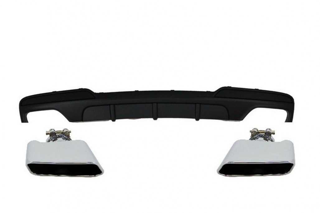 Diffusore a doppia uscita adatto per BMW F10 Serie 5 (2011-2017) M-Perfor