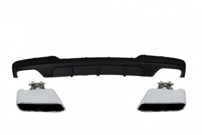 Diffusore a doppia uscita adatto per BMW F10 Serie 5 (2011-2017) M-Perfor