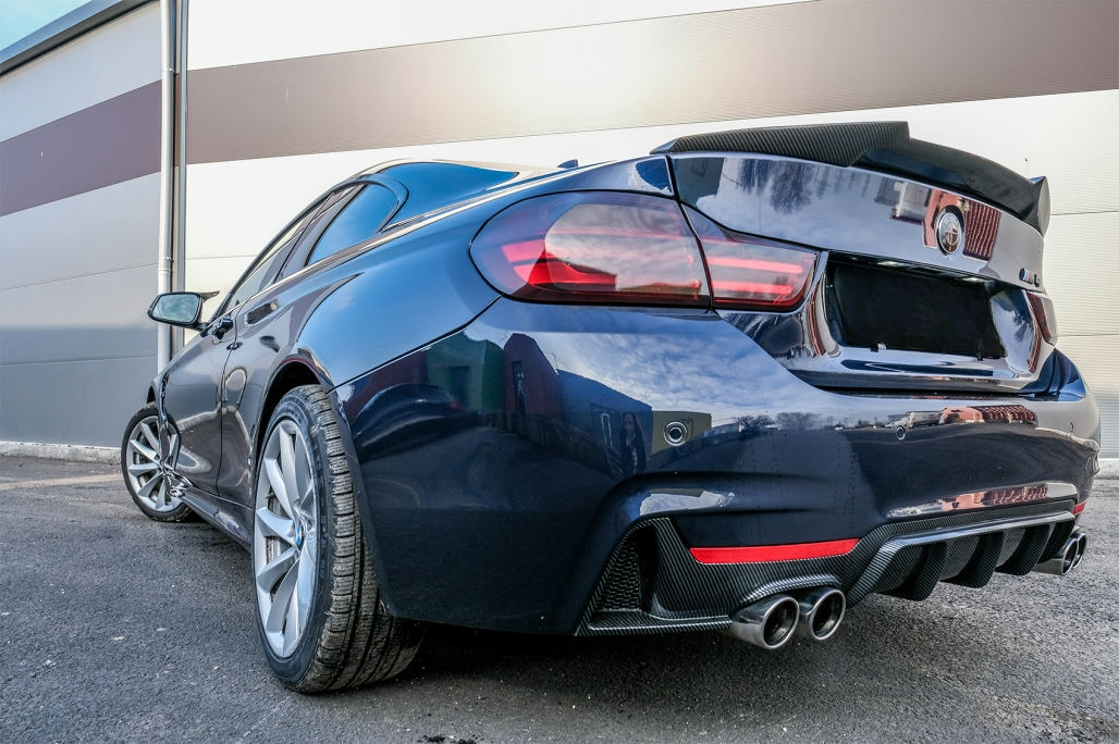 Quad Exhaust Muffler Tips Fit For BMW 3-6 Series E46 E90 E92 E93 