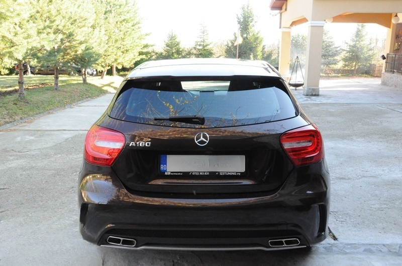 Terminali di scarico 45 AMG Look per Mercedes Classe A (W176) CLA (W117) GLA