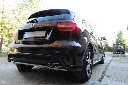 Terminali di scarico 45 AMG Look per Mercedes Classe A (W176) CLA (W117) GLA