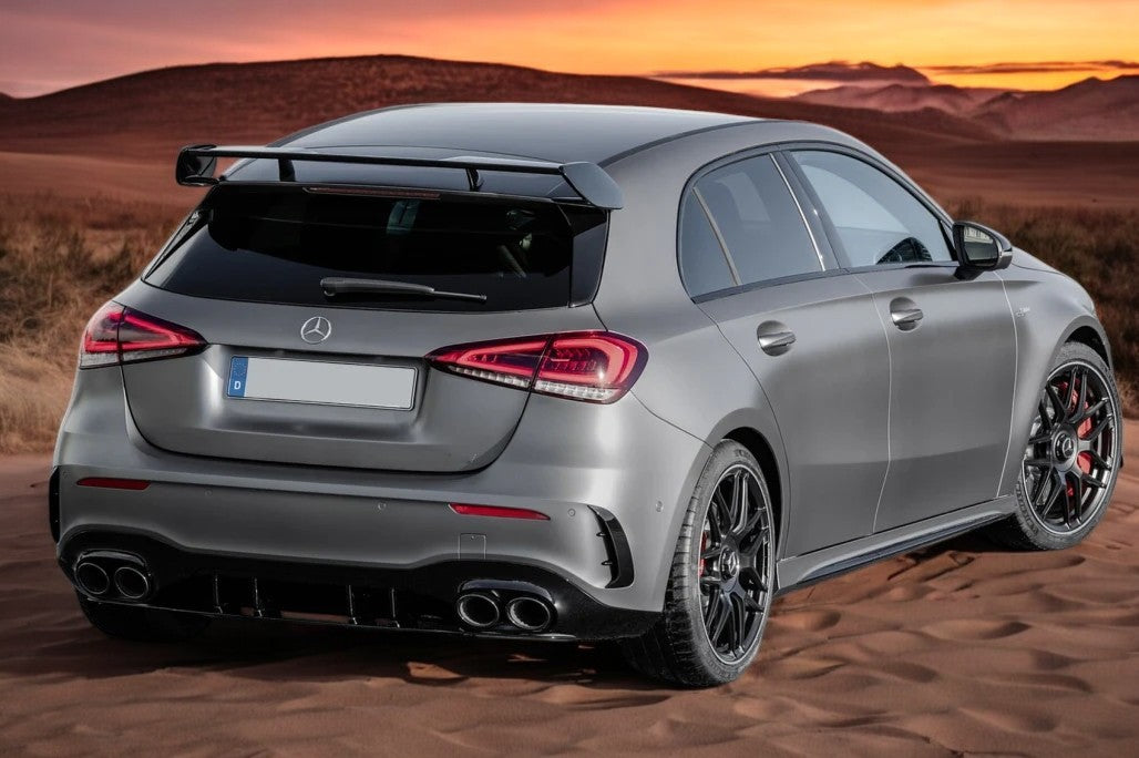 👌Terminali di Scarico Look A45 AMG Nero per Mercedes Classe A W177 CLA C118 GLA