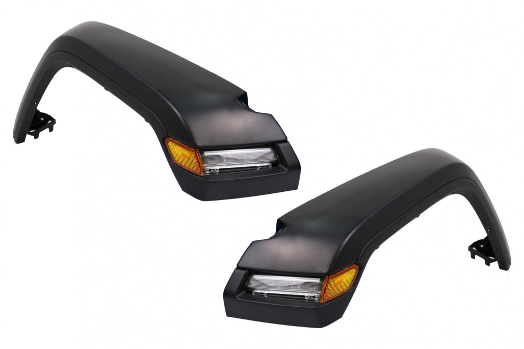 Parafanghi con luci di svolta sequenziali a LED DRL adatti per Jeep Wrangler