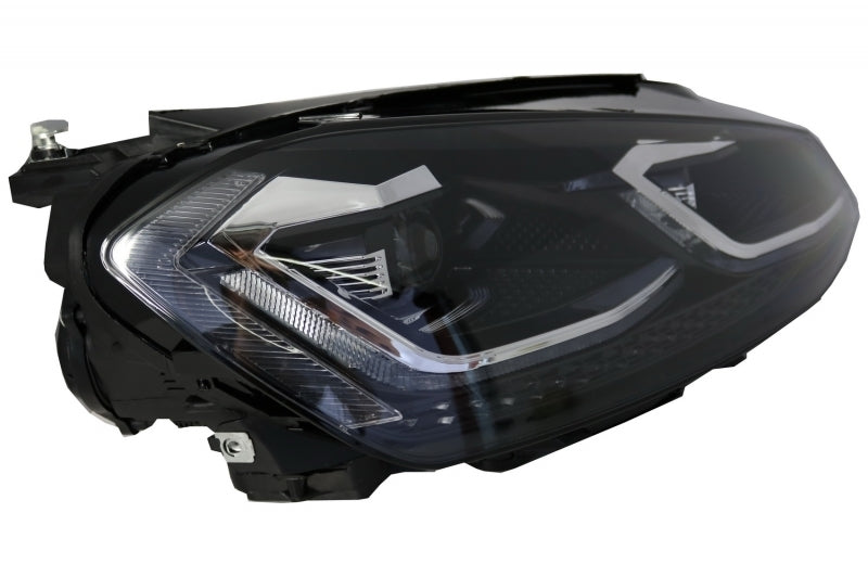 Front bumper and LED headlights suitable for VW Golf VII 7 (2013-2017) R-Line Look 