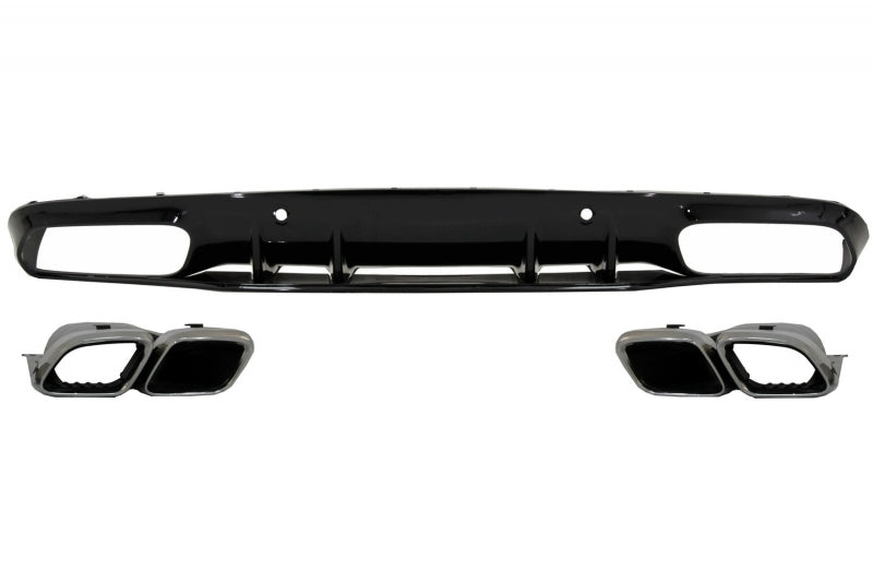 Front and Rear Bumper Diffuser Suitable for Mercedes C-Class C205 A205