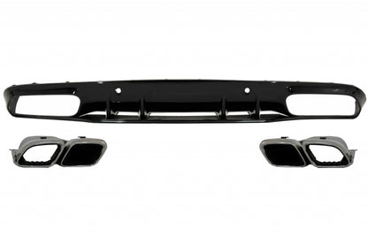 Front and Rear Bumper Diffuser Suitable for Mercedes C-Class C205 A205