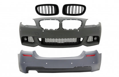 Front and Rear Bumper Grille Suitable for BMW 5 Series F10 (2011-2013) 