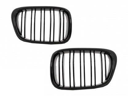 Griglie Centrali Paraurti Anteriore Nero adatto per BMW Serie 5 E39 1995-2003