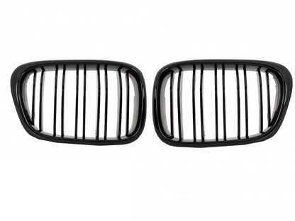 Griglie Centrali Paraurti Anteriore Nero adatto per BMW Serie 5 E39 1995-2003