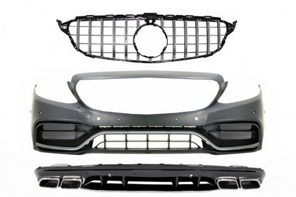 Paraurti e griglia adatti per Mercedes Classe C W205 AMG Sport Line 2014-2020