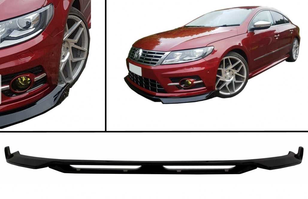 Spoiler di estensione del labbro del paraurti anteriore adatto per VW Passat CC Facelift (2012-2016) R-Line Design