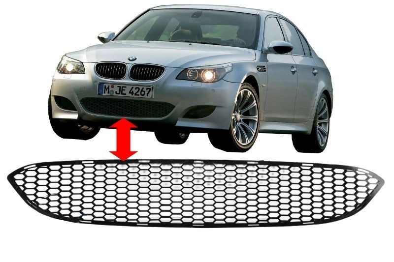 Paraurti anteriore centrale inferiore Griglia adatta per BMW Serie 5 E60 E61 (2003-2010) M5 Design