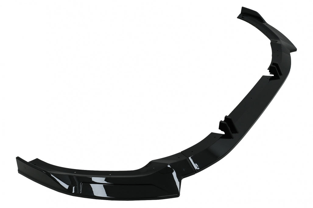 ⭐ Labbro spoiler paraurti anteriore adatto per Audi A5 F5 Facelift S-Line (2020-up) Piano Black Add-On ⭐