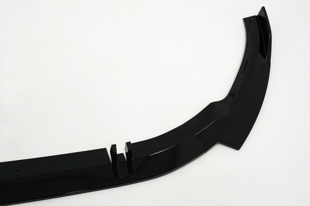 ⭐ Labbro spoiler paraurti anteriore adatto per Audi A5 F5 Facelift S-Line (2020-up) Piano Black Add-On ⭐