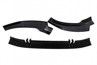 ⭐ Labbro spoiler paraurti anteriore adatto per Audi A5 F5 Facelift S-Line (2020-up) Piano Black Add-On ⭐