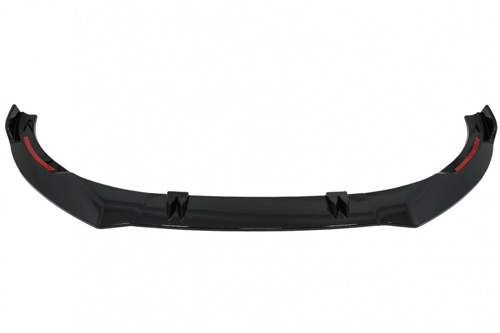 💥Spoiler paraurti anteriore adatto per Audi A6 4K C8 18-up Piano Black Add-On💥